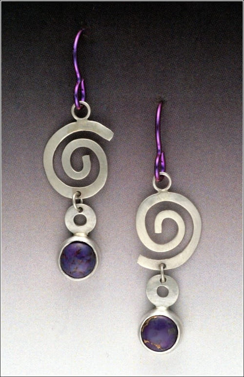 Click to view detail for MB-E342 Purple Spiral